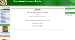 Desktop Screenshot of kleintierzuchtbedarf-rhein.de